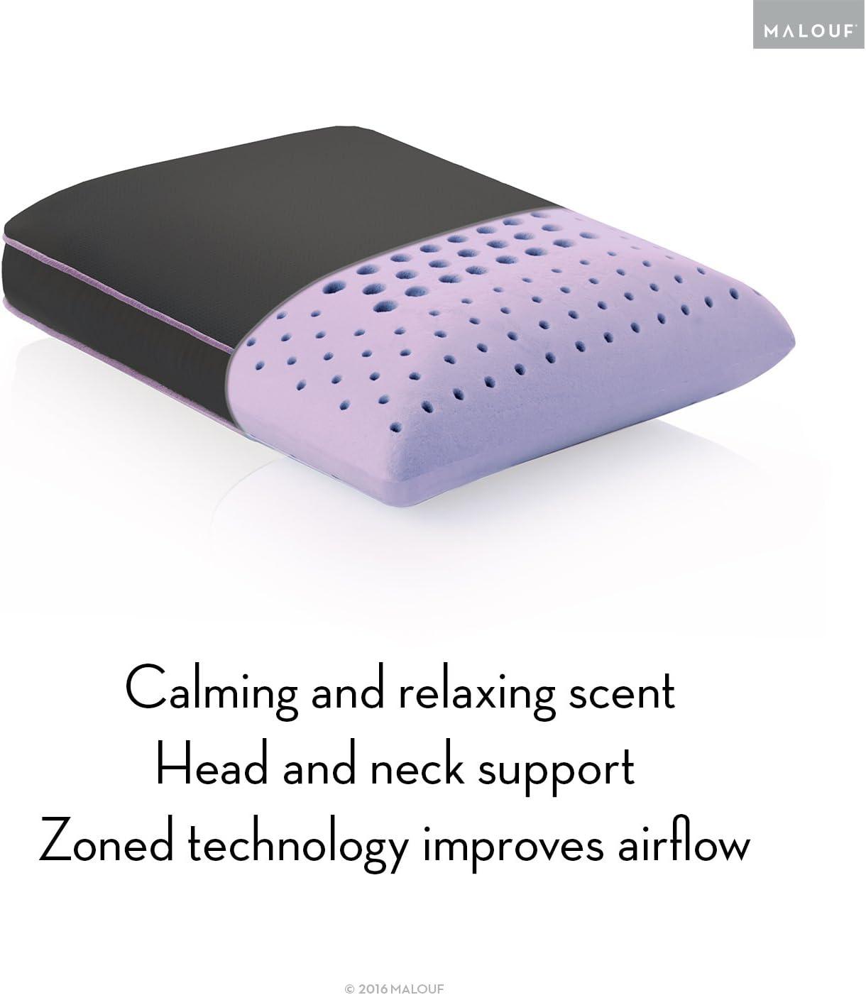 Lavender Infused Memory Foam Travel Pillow with Velour Cover