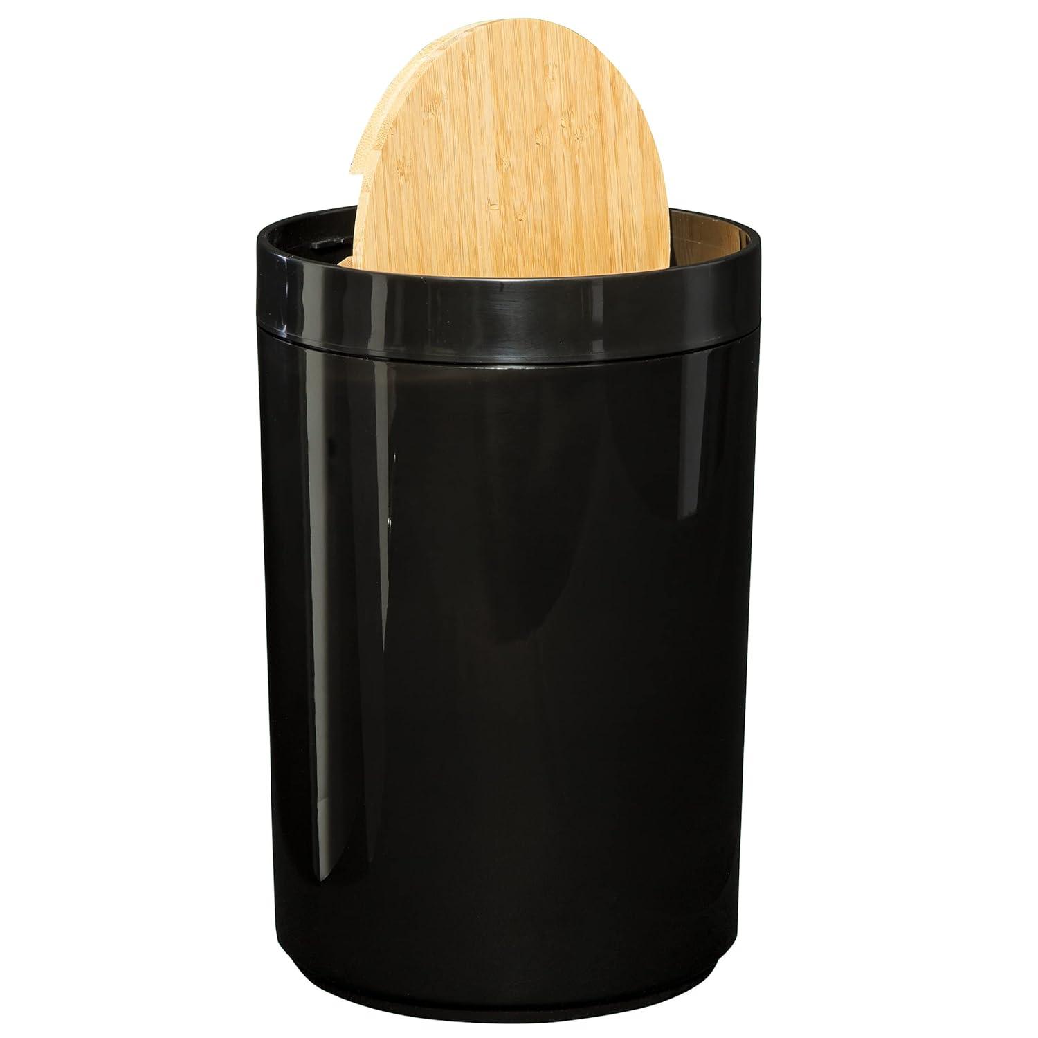 Home-Complete 6-Piece Complete Bathroom Accessories Set (Black)