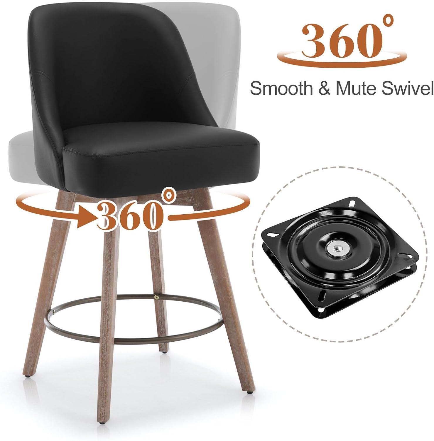 Kishmat Swivel 26'' Counter Stool