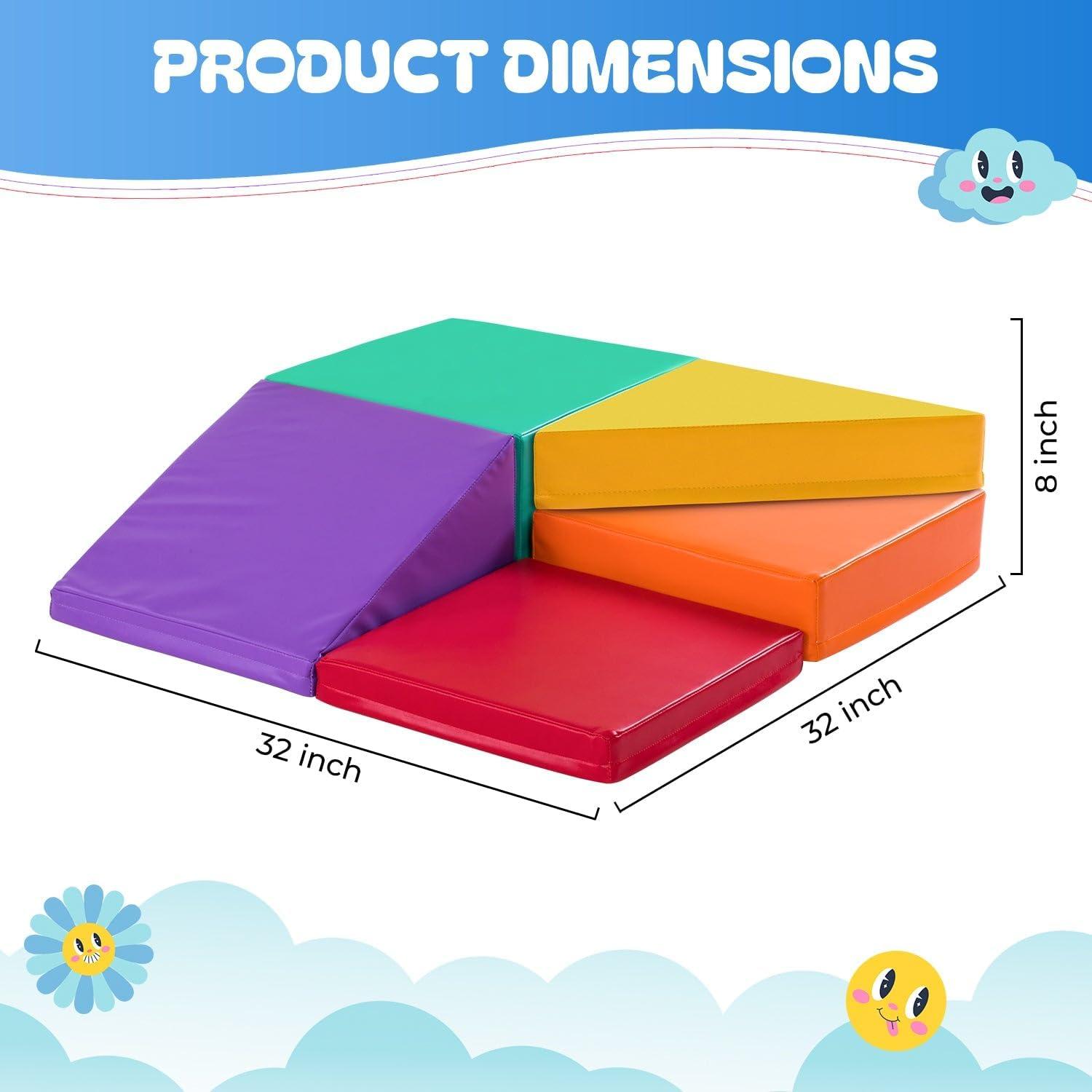 New Bounce 5 Pc Corner Soft Play Area Set