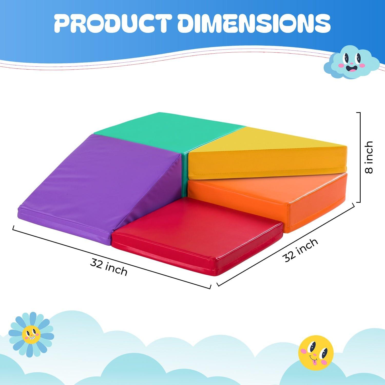 New Bounce 5 Pc Corner Soft Play Area Set