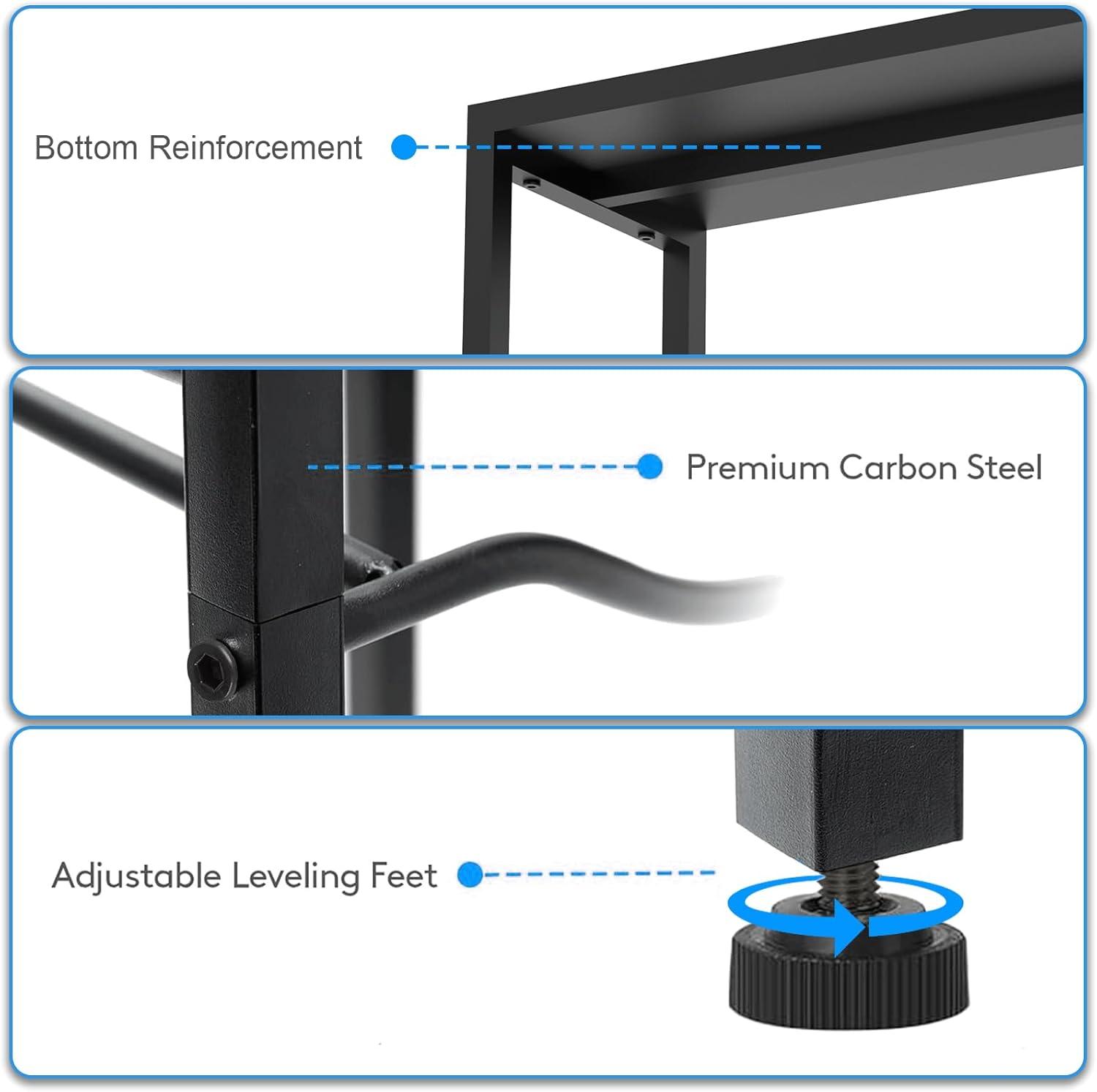 5 Gallon Water Bottle Holder for 6 Bottles, 3 Tiers Heavy-Duty Water Cooler Jug Rack with Reinforcement Frame for Home, Office, Restaurant