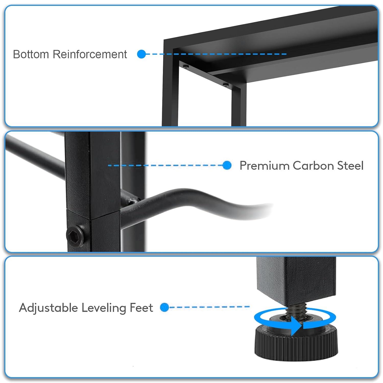 5 Gallon Water Bottle Holder for 6 Bottles, 3 Tiers Heavy-Duty Water Cooler Jug Rack with Reinforcement Frame for Home, Office, Restaurant