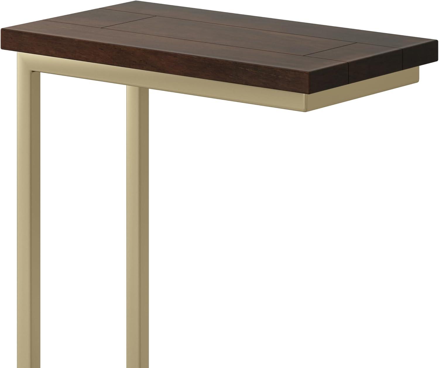 DeeHome Skyler - C Side Table - Dark Brown / Gold