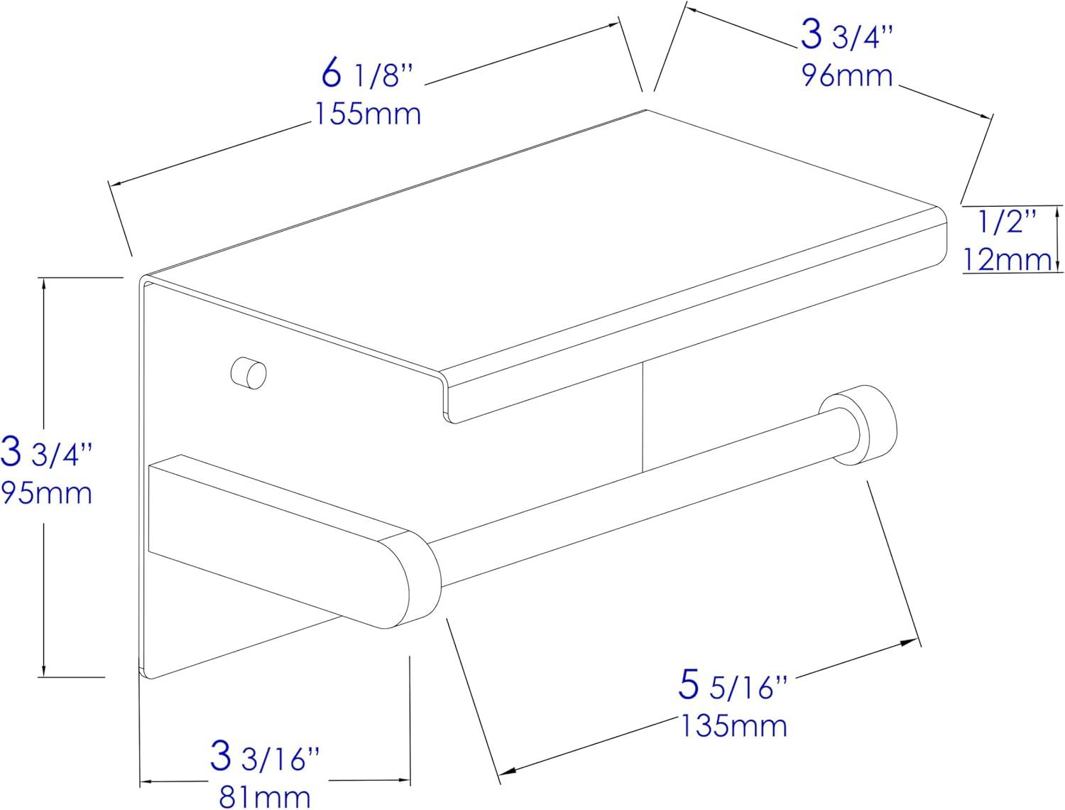 Wall Mounted Toilet Paper Holder