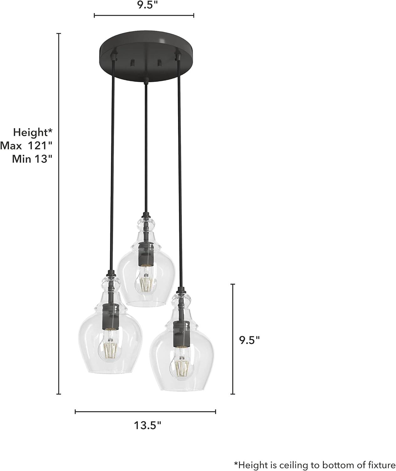 Maple Park 3 Light Round Cluster Ceiling Light Fixture