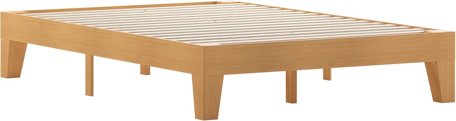 Flash Furniture Evelyn Solid Wood Platform Bed with Wooden Support Slats, No Box Spring Required