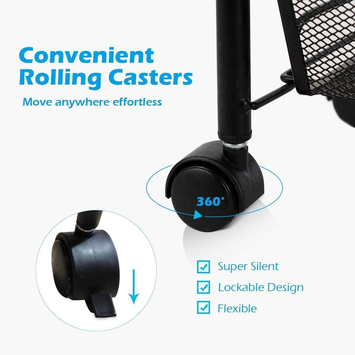 3-Tier Rolling Storage Utility Cart