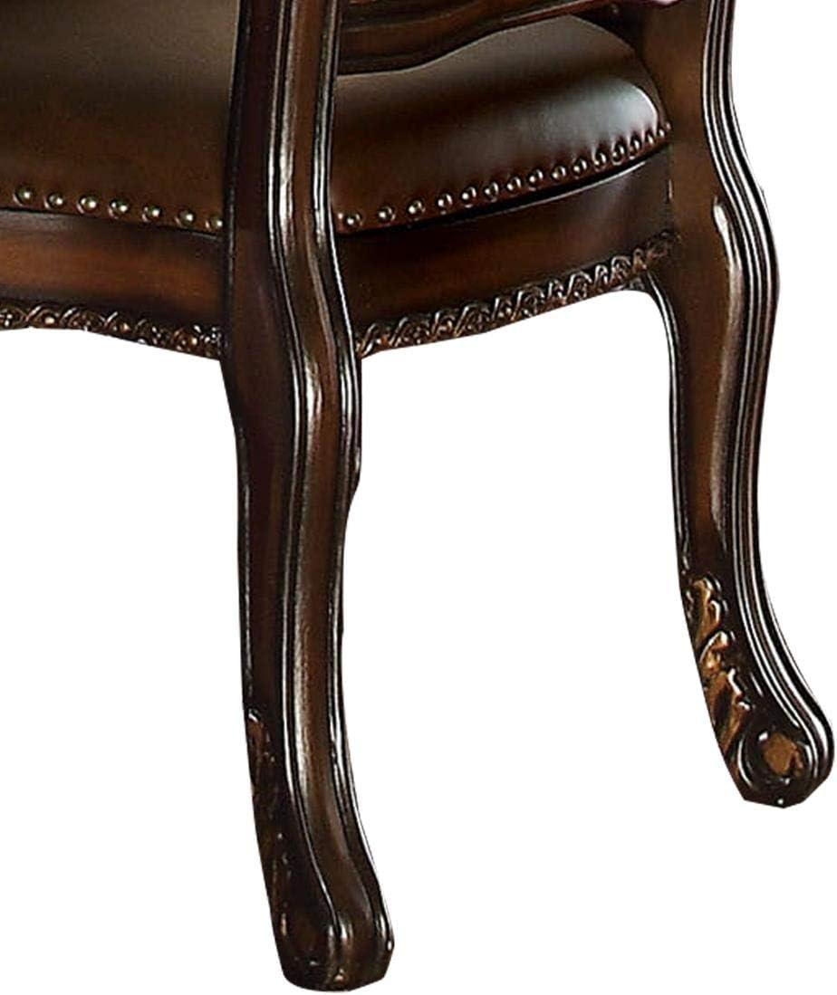 Vendome Faux Leather Upholstered Side Chair