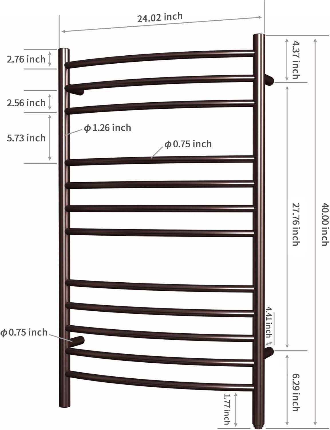 Electric Towel Warmer with Timer and Temperature Control