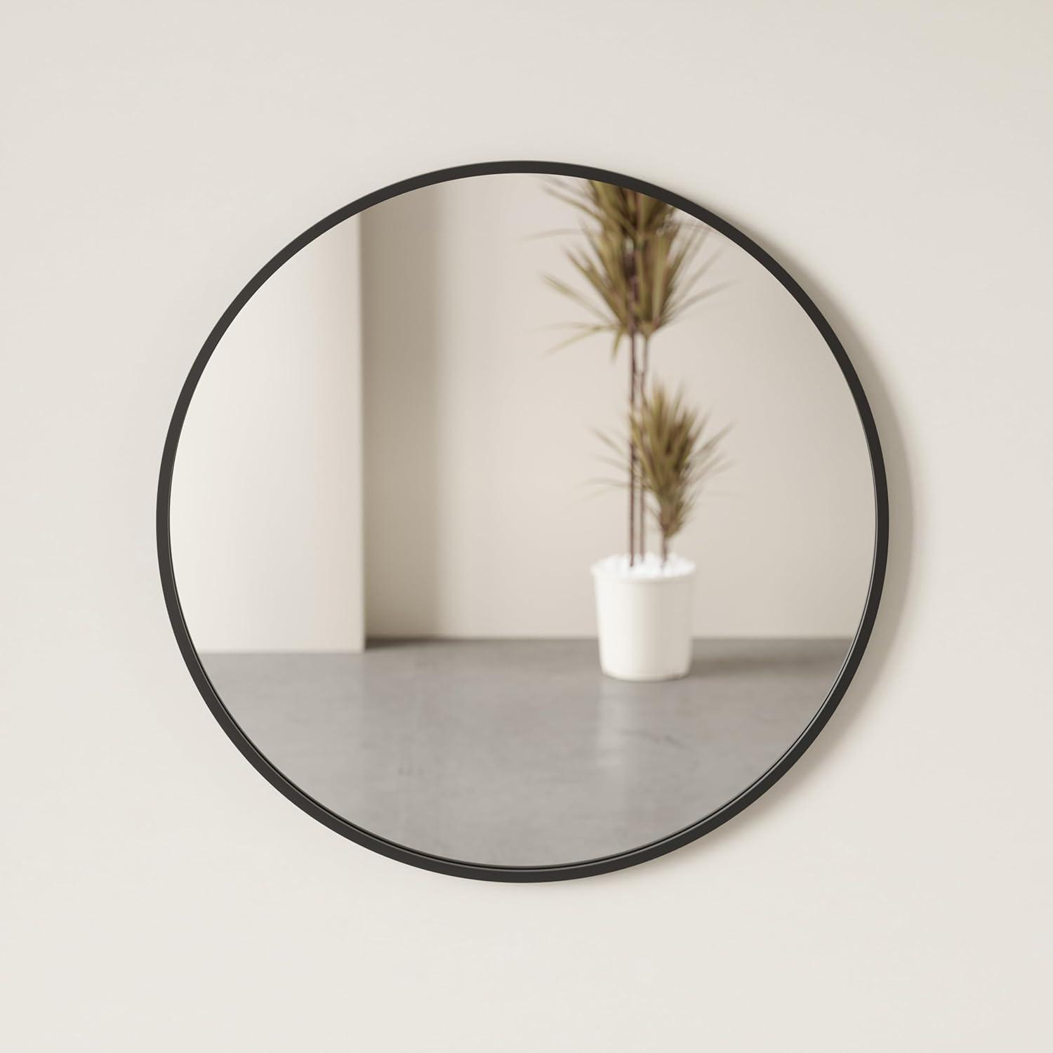 Hub Rubber Round Mirror