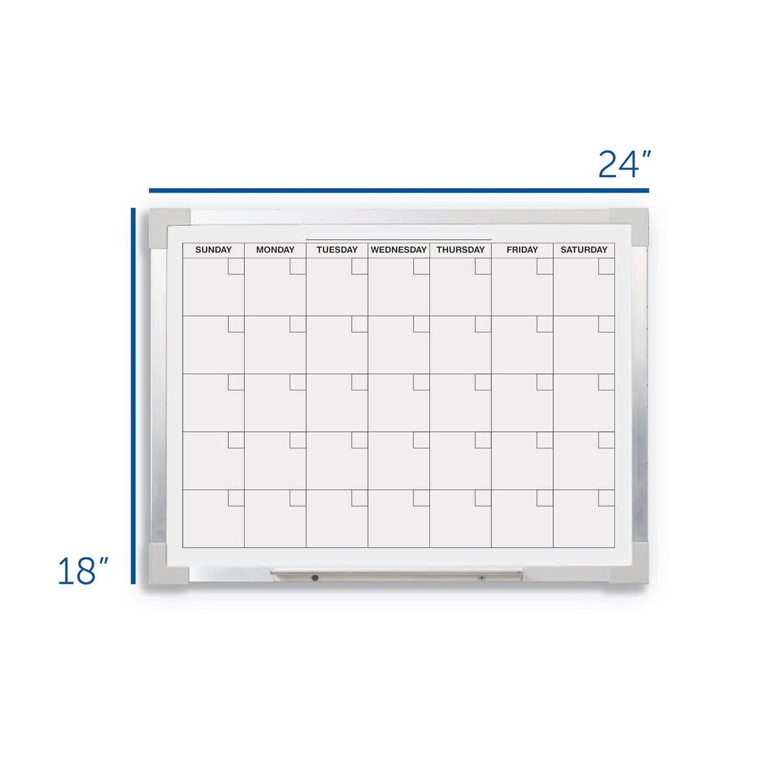 Flipside Products Wall Mounted Magnetic Wall Calendar, 18" x 24"