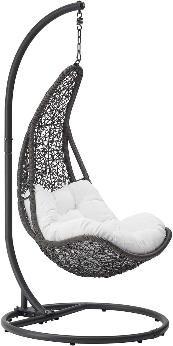 Modway Abate Wicker Rattan Outdoor Patio Swing Chair