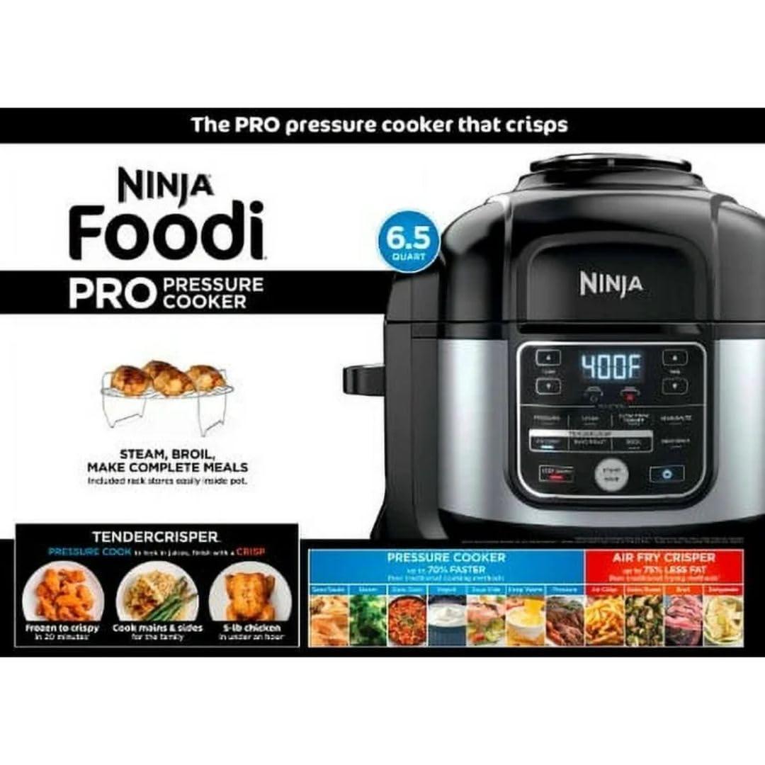 Ninja® Foodi® 10-in-1 6.5-Quart Pro Pressure Cooker Air Fryer Multicooker, Stainless, OS300