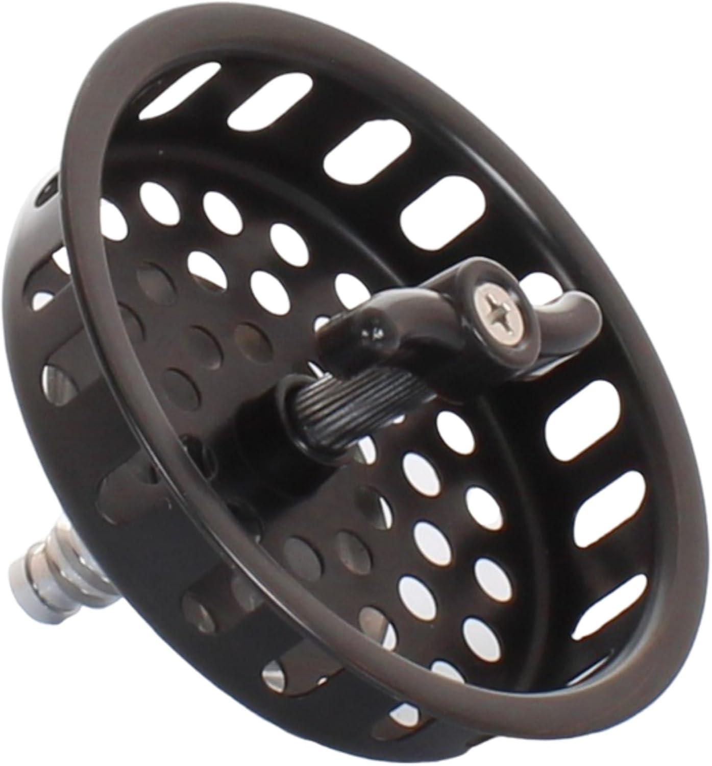 Mr. Scrappy 21-DSB-ORB Kitchen Sink Drain Assembly with Twist Lock Basket Strainer