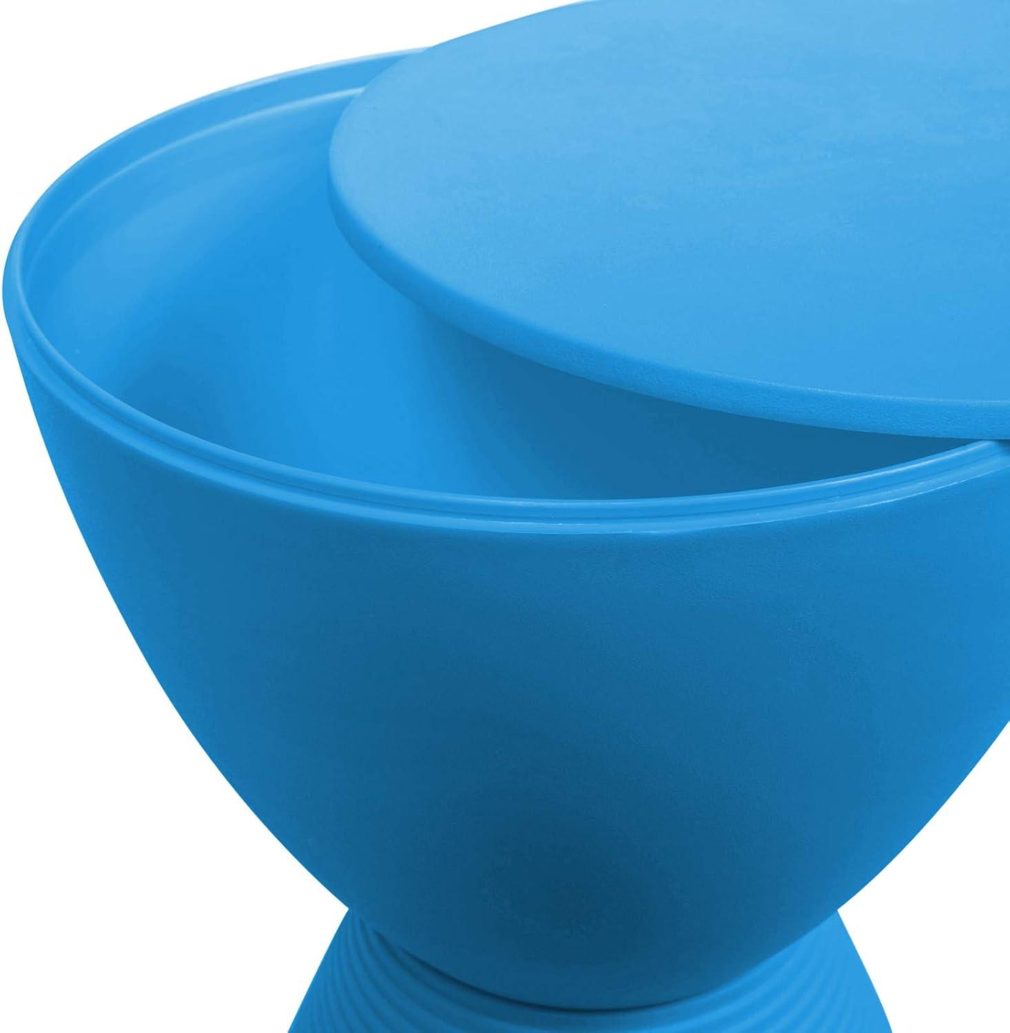 LeisureMod Boyd Modern Round Plastic Side Table