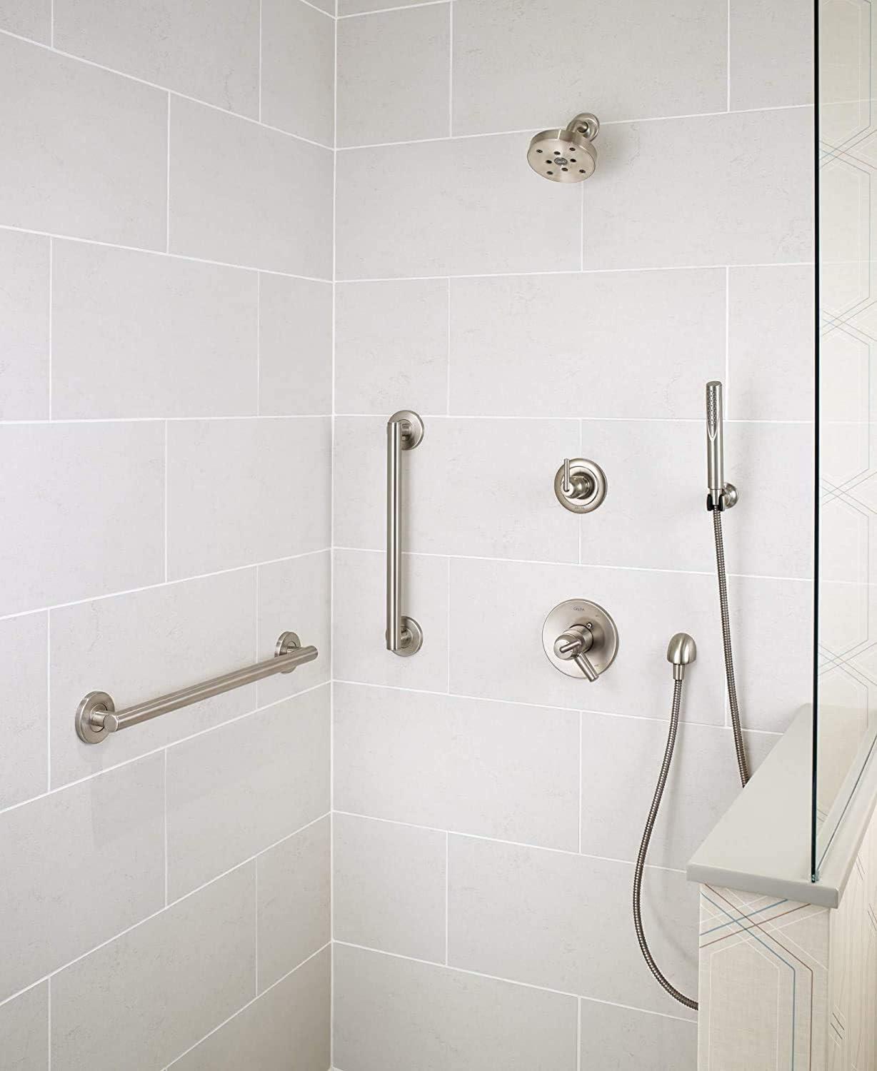 Contemporary Concealed Screw Decorative 18" Grab Bar