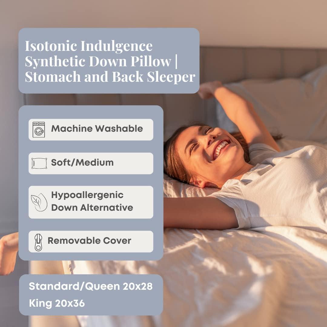 Indulgence Synthetic Down Pillow | Back & Stomach Sleeper (King)