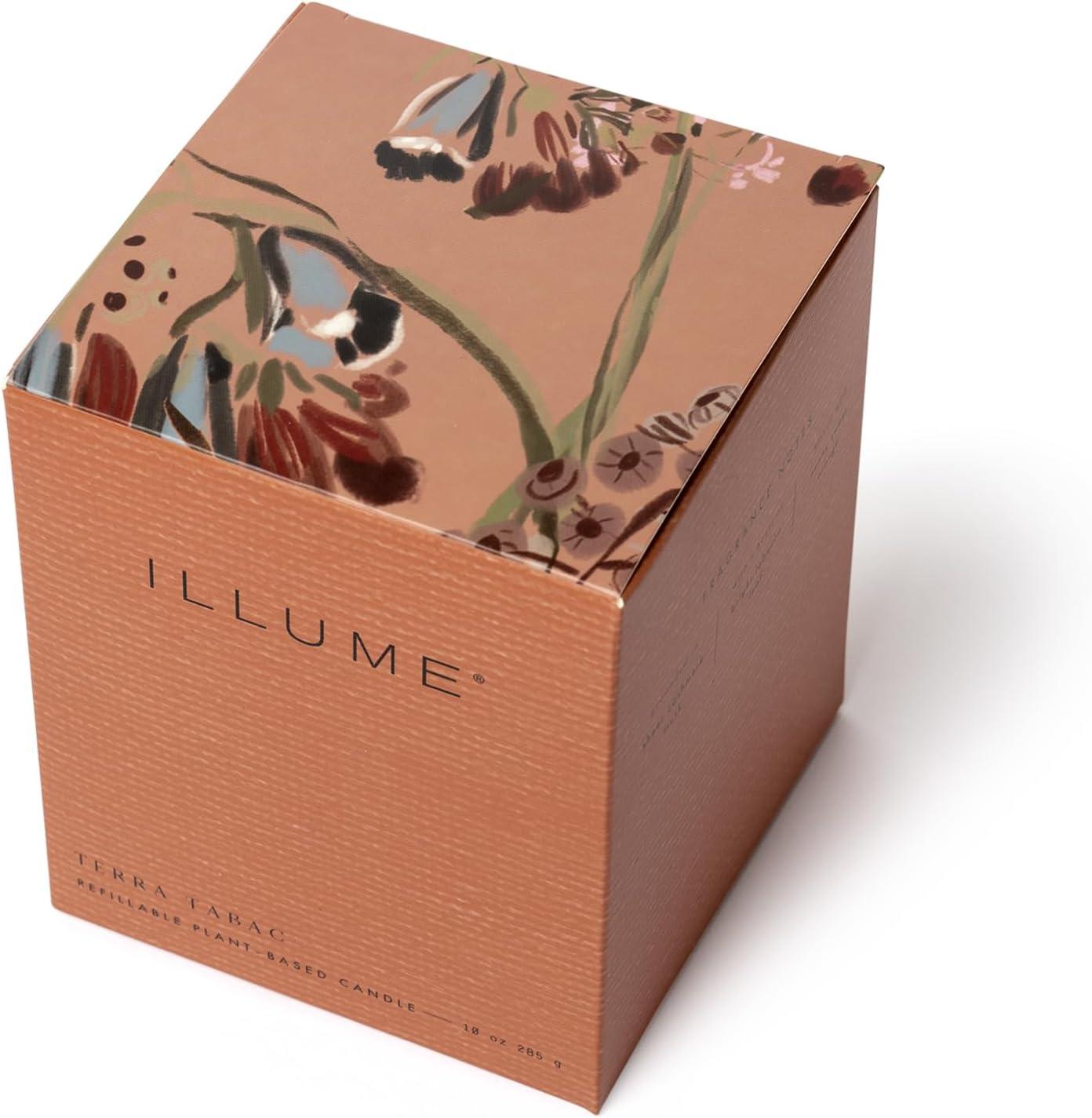 ILLUME Beautifully Done Essentials Terra Tabac Statement Glass Scented Candle