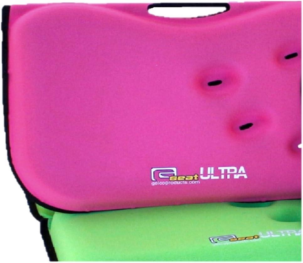 GSeat ULTRA - Travel Gel Foam Cushion, Relieves Discomfort and Promotes Healthy Posture for Car, Commute, Airplane and Travel Comfort - Green