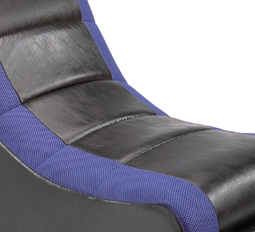 Video Rocker Gaming Chair Black/Blue - The Crew Furniture