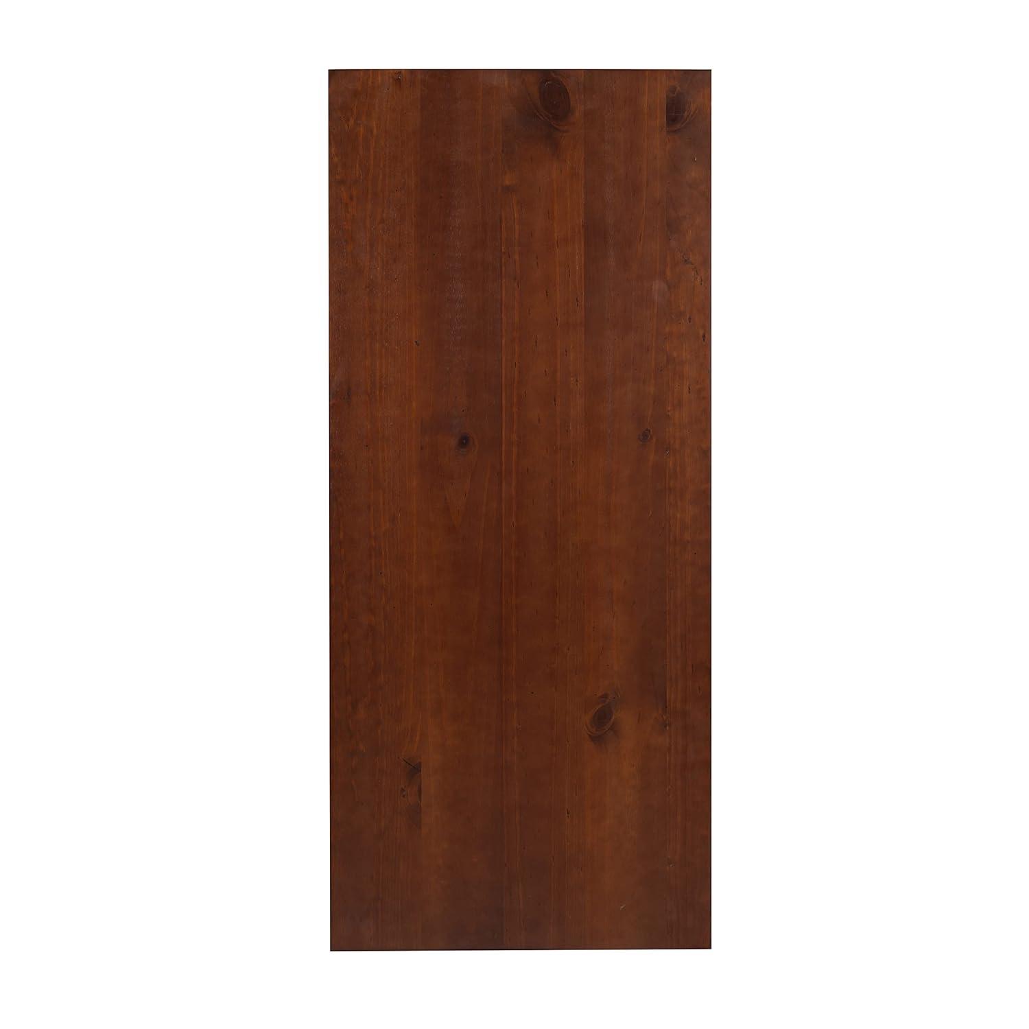 46" Titian Transitional Writing Desk Tobacco - Linon: Home Office Furniture, Pine Frame, Metal Hardware
