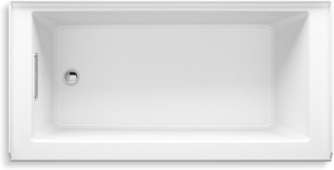 Underscore 60" x 32" Rectangular Alcove Soaking Bathtub with Integral Apron