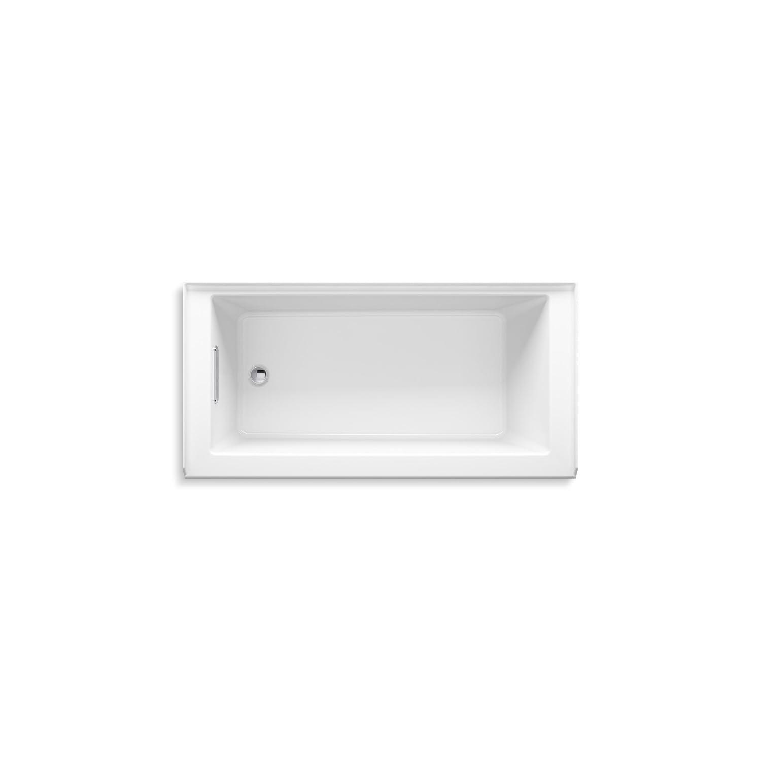 Underscore 60" x 32" Rectangular Alcove Soaking Bathtub with Integral Apron