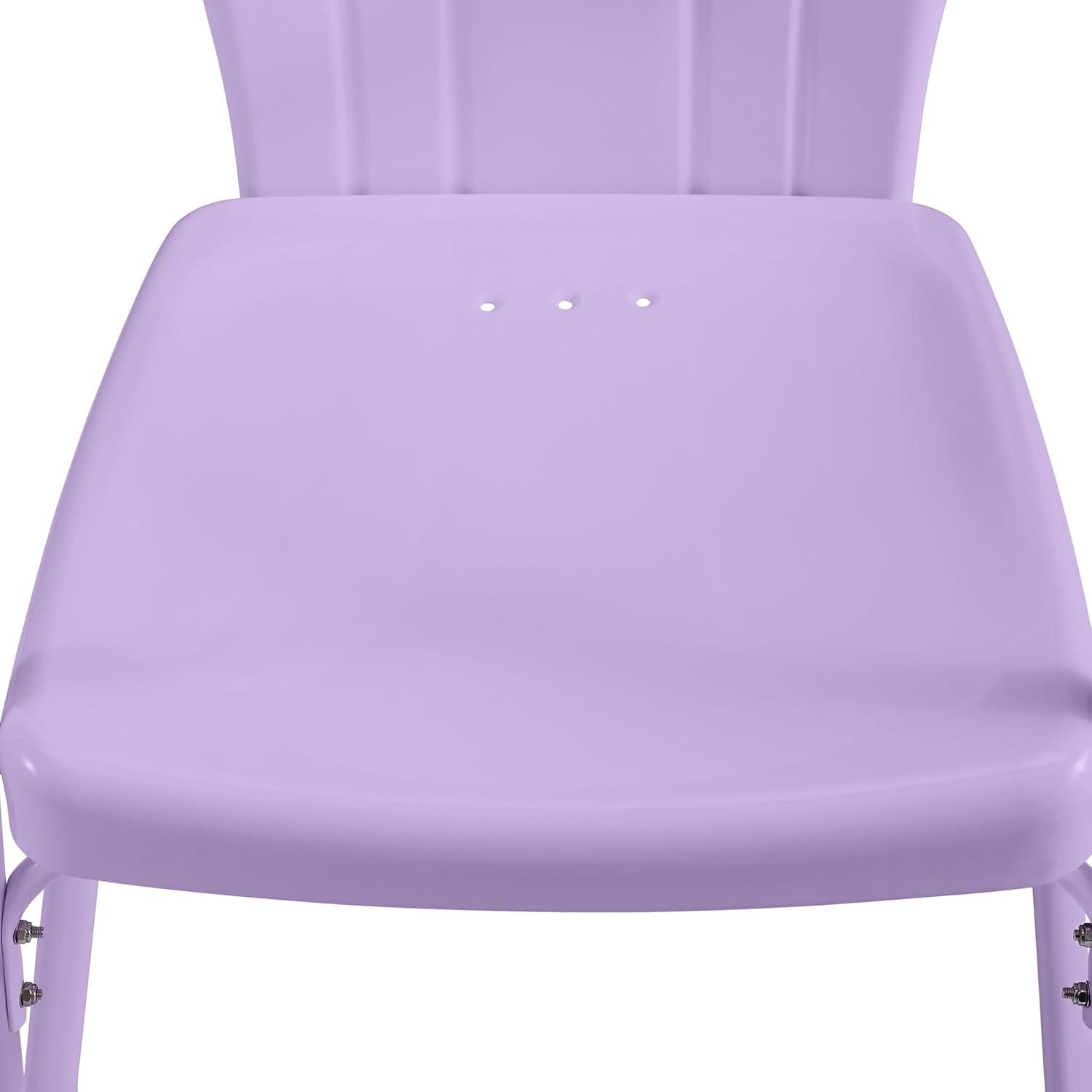 Crosley Tulip 3 Piece Retro Outdoor Bistro Set in Lavender