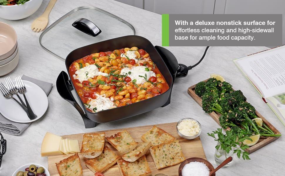 Presto Presto 12" Electric Skillet With Glass Lid