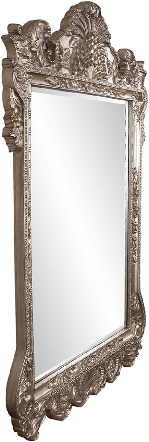 Ornate Antique Silver Full Length Rectangular Mirror