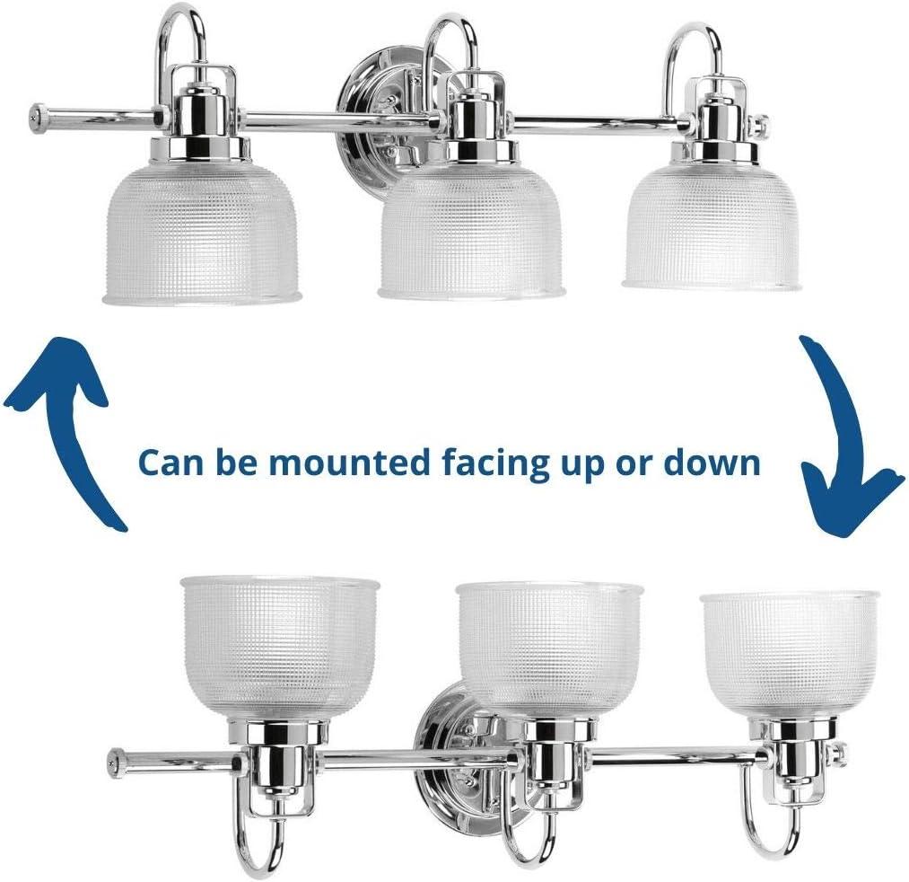 Rosser 3 Light Transparent Dimmable Vanity Light