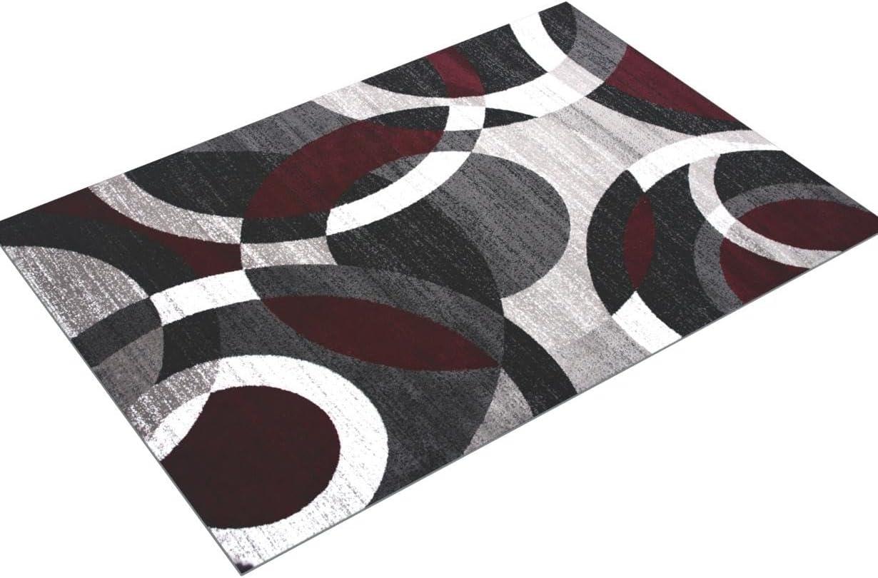 World Rug Gallery Geometric Circles Area Rug