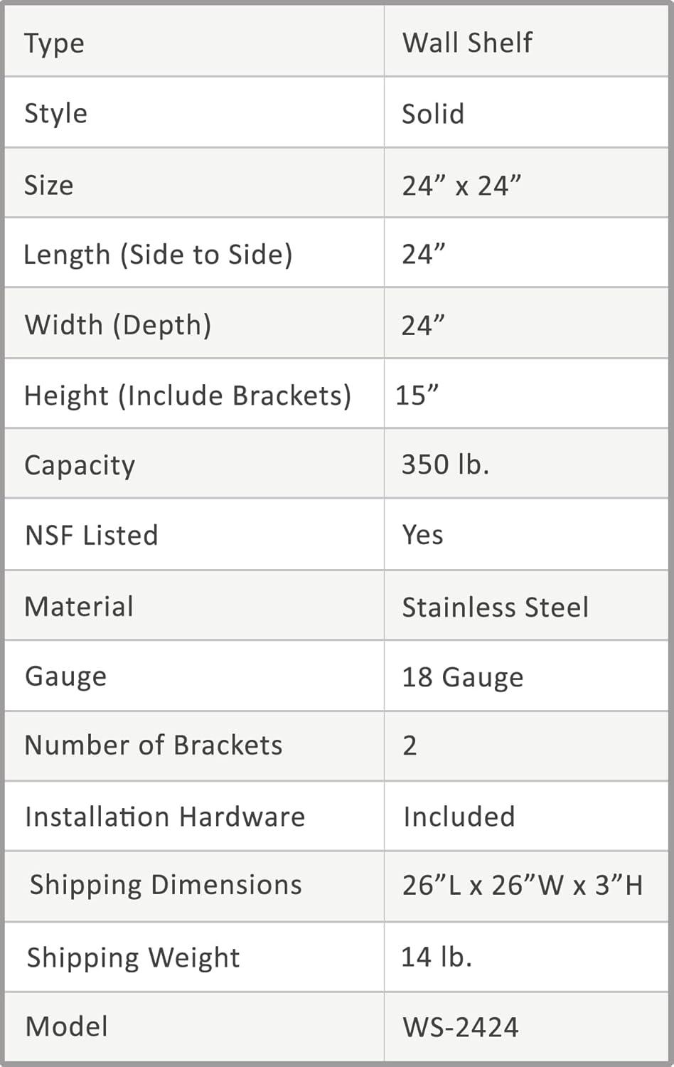 Amgood Utility Metal Wall Shelf. & Reviews | Wayfair
