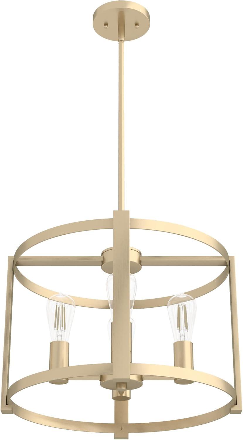 Hunter Fan 4 Modern Alturas Gold Cage Chandeliers