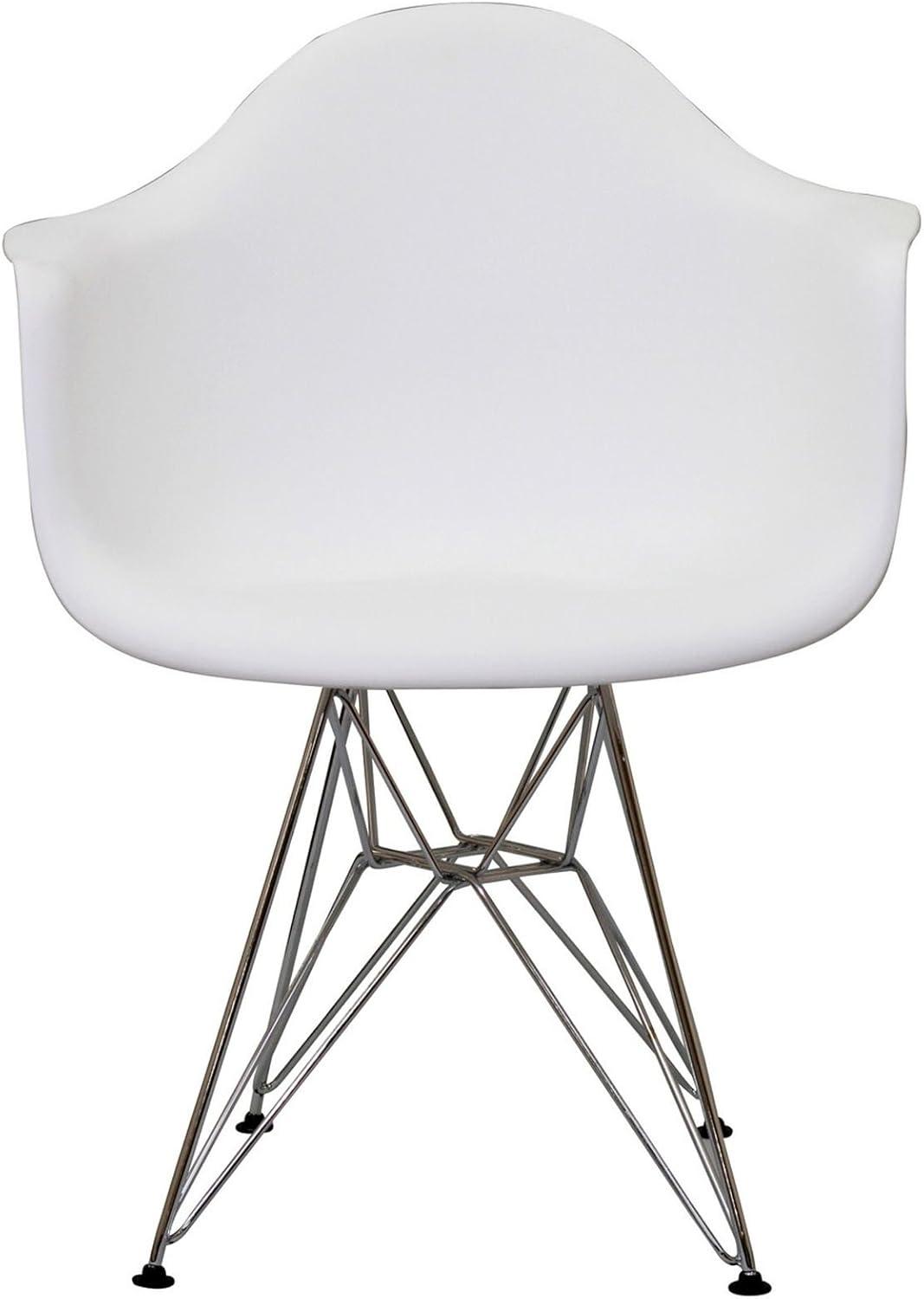 Modway Modway Plastic Dining Chair with Wire Base