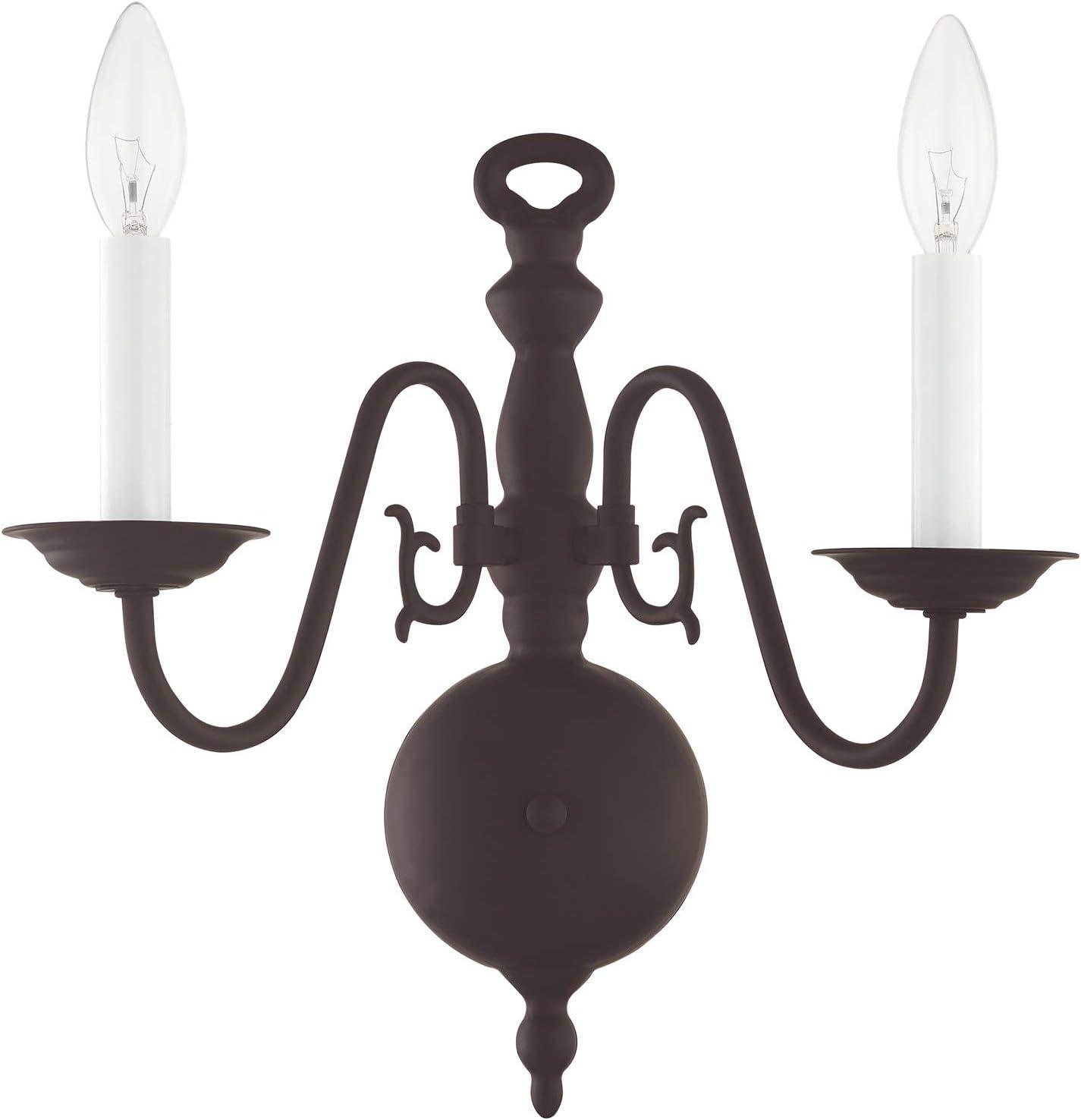 Livex Lighting Williamsburgh 2 - Light Wall Light in  Bronze