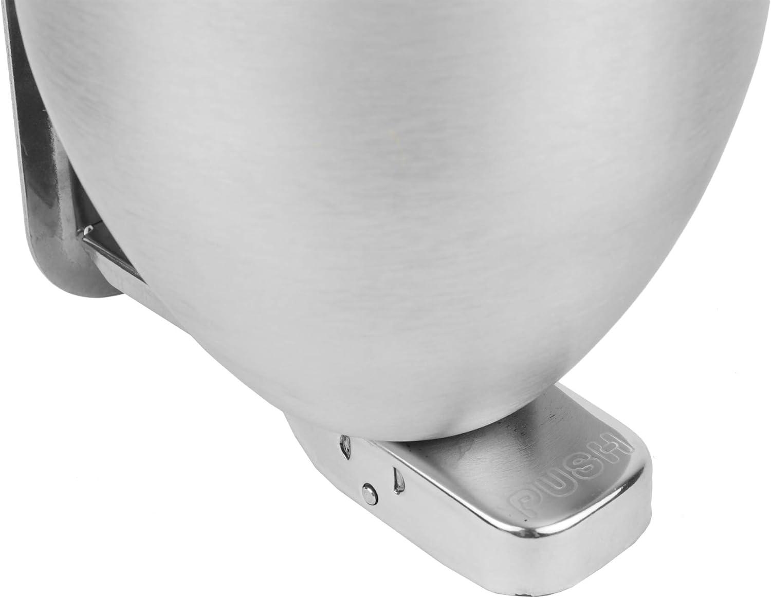 Vollum Powder-Soap Dispenser, Stainless Steel, Wall Mount, 32 Oz - Silver
