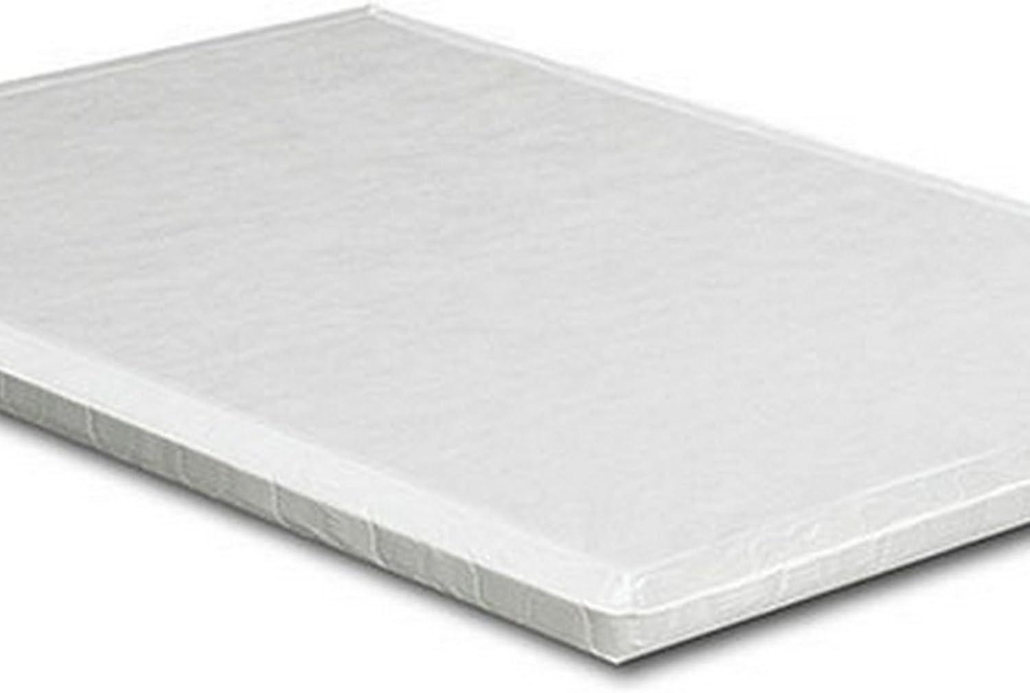 Amo 2 Inch King Size Bunkie Board Mattress Foundation with Slats, Foam- Saltoro Sherpi