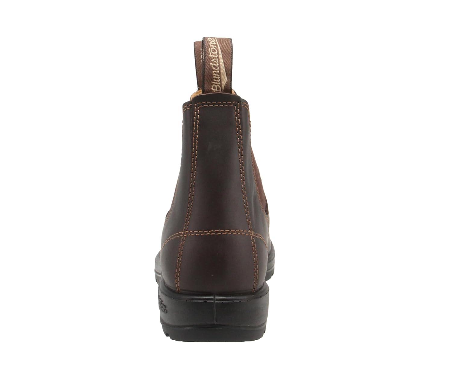 Blundstone 550 Unisex Chelsea Boots, Premium Water Resistant Leather with a Cushioned Midsole and Elastic Side For Men and Women, Walnut Brown 10 AU