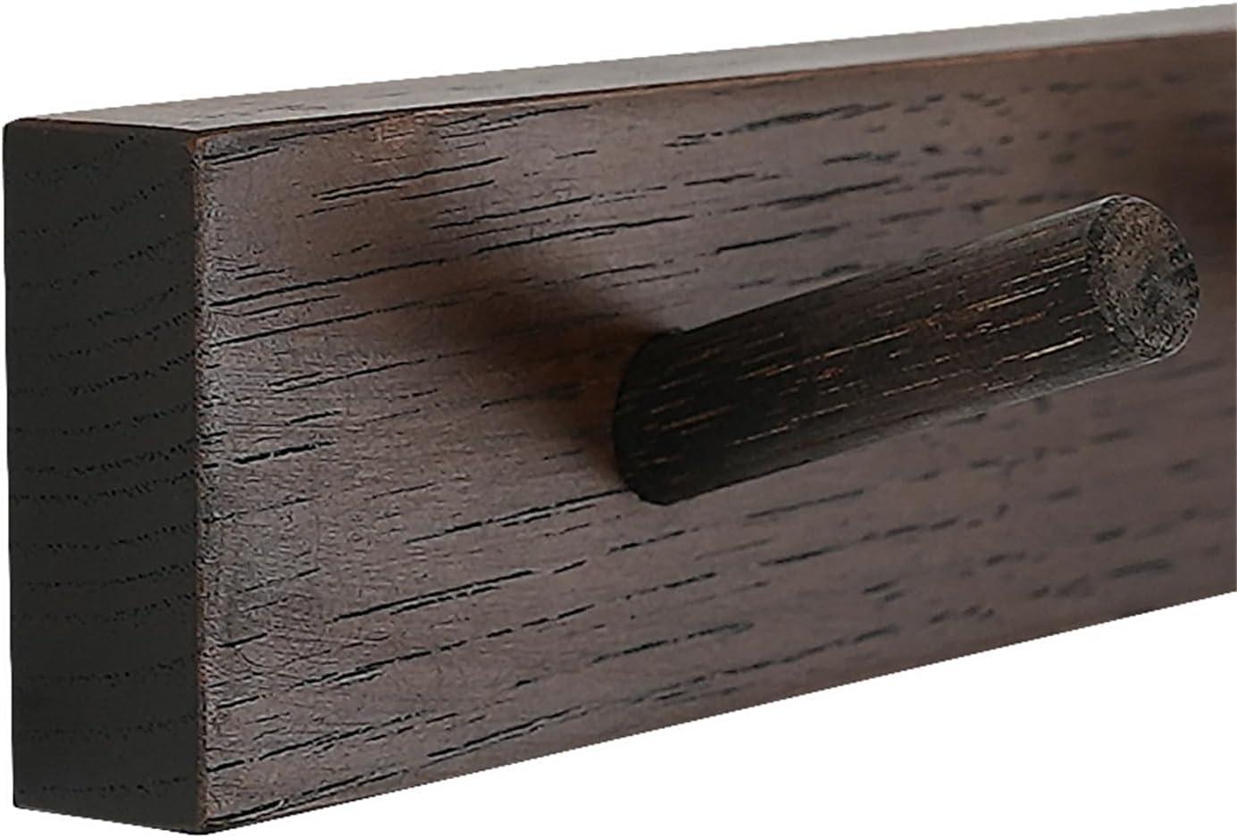 CONSDAN Solid Wood Wall Wall Mounted Coat Rack