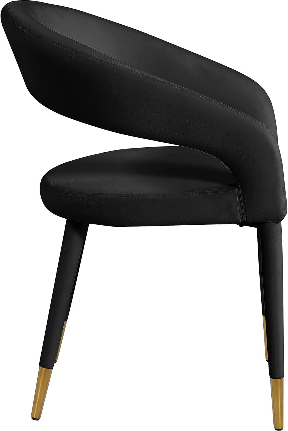 Meridian Furniture,Destiny Black Velvet Dining Chair