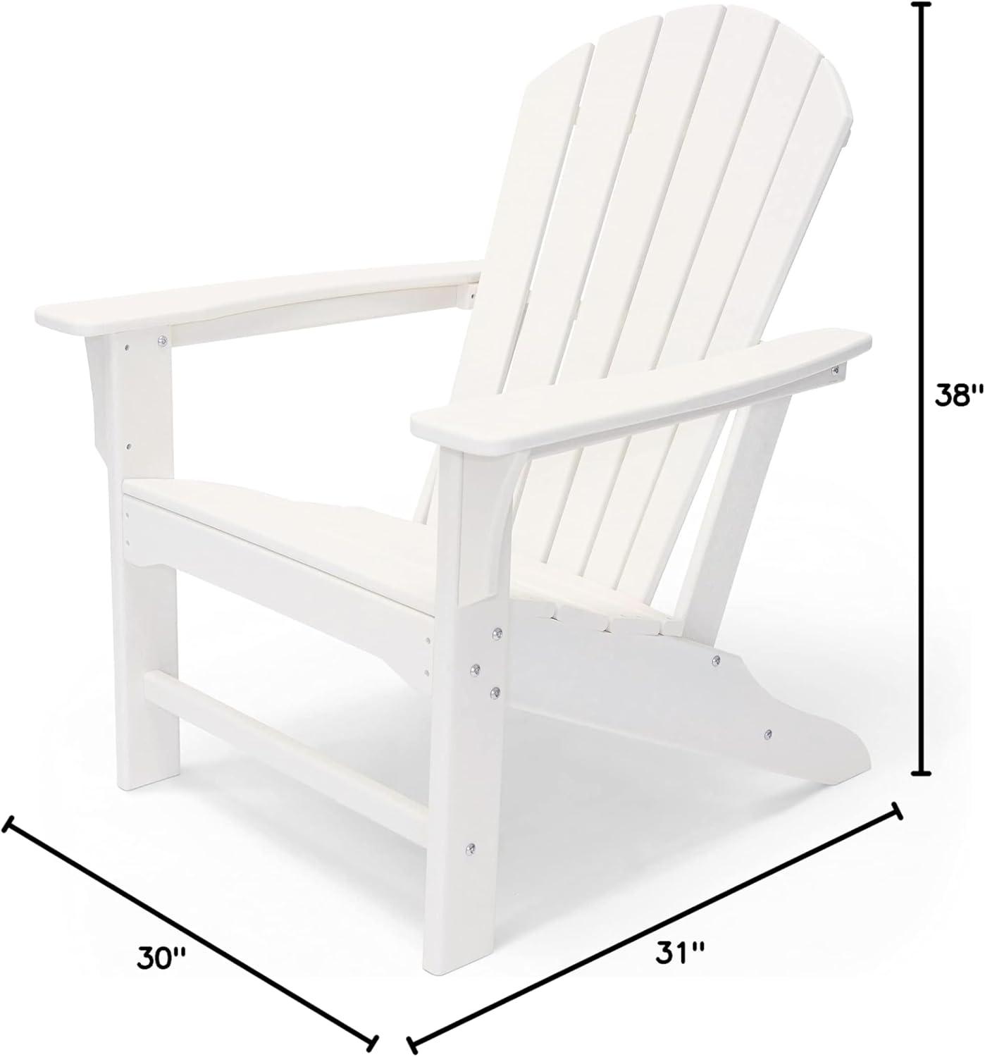 LuXeo Hampton HDPE Outdoor Adirondack Chair , Single