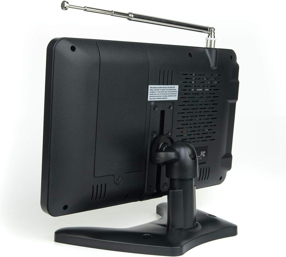 Tyler TTV704-9 Inch,  Portable Widescreen LCD TV with Detachable Antennas, USB/SD Card Slot, Built in Digital Tuner, and AV Inputs