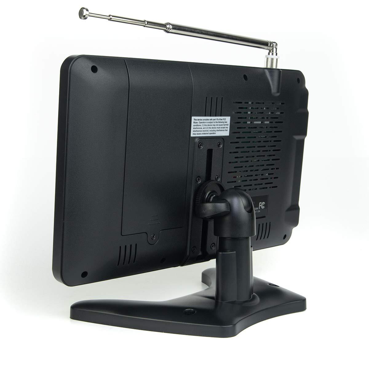 Tyler TTV704-9 Inch,  Portable Widescreen LCD TV with Detachable Antennas, USB/SD Card Slot, Built in Digital Tuner, and AV Inputs