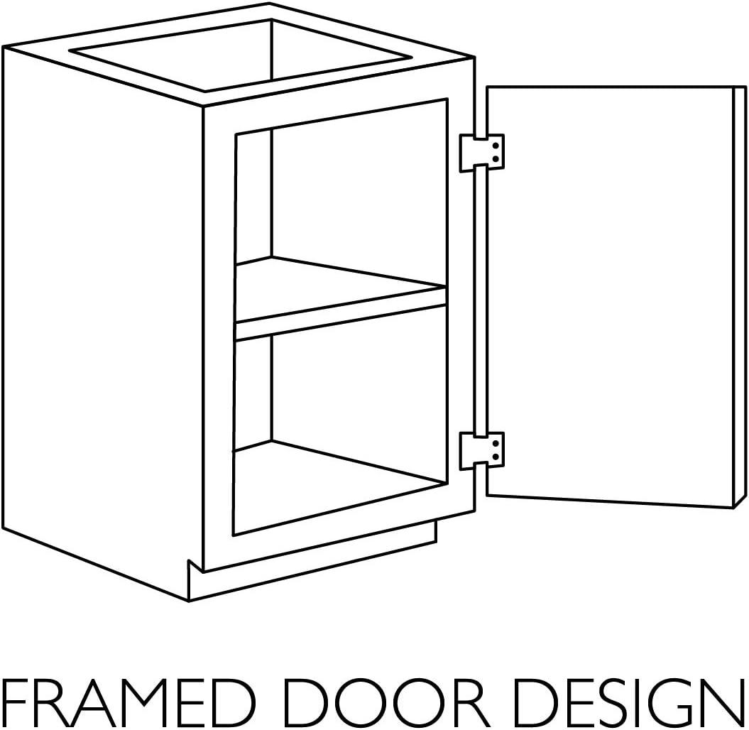 Design House Brookings Bathroom Vanity Without Top in Modern Birch, Unassembled, 24-Inch