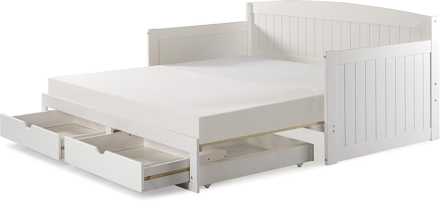 King Harmony Kids' Daybed with Conversion White - Alaterre Furniture