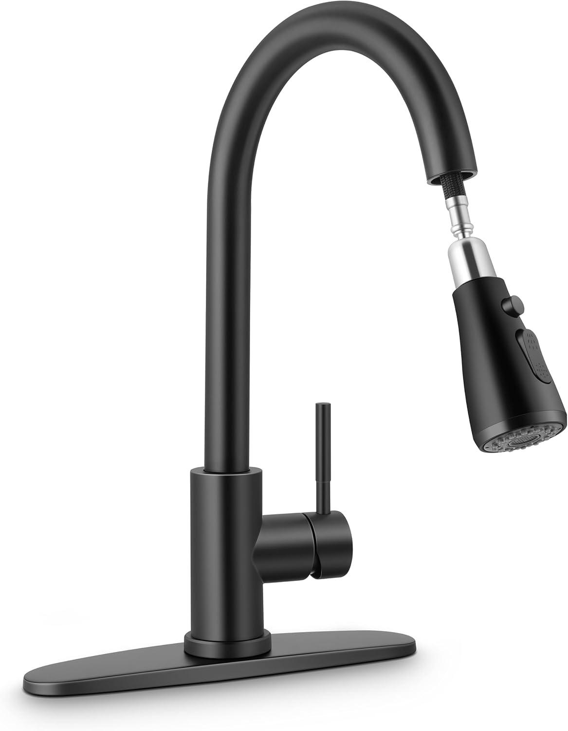 Babevy Pull Down Kitchen Faucet