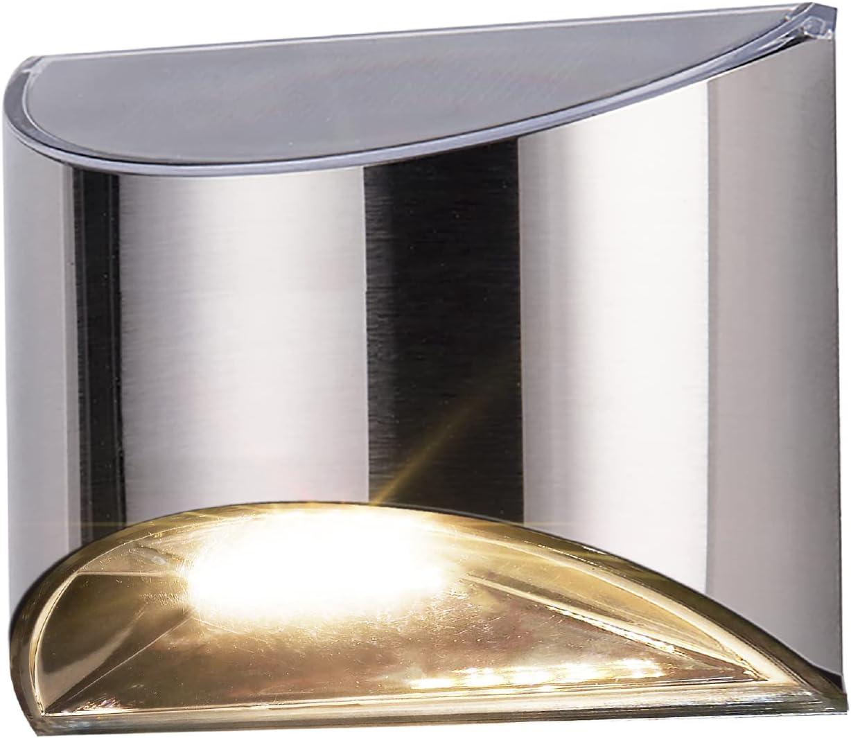 Classy Caps Stainless Steel Solar Powered Integrated LED Metal Deck Light & Reviews | Wayfair