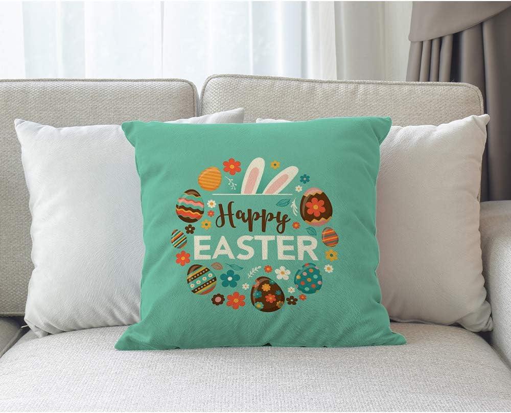 Patriotic Eagle and American Flag Cotton Linen Throw Pillow